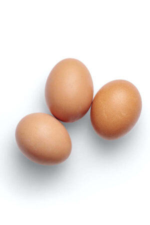 3 chicken eggs