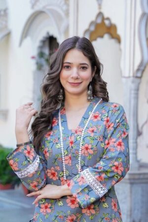 KJFAB  Women Pure Cotton Kurta Pant Set