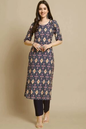 EthnicBasket  Women Crepe Kurta Pant Set