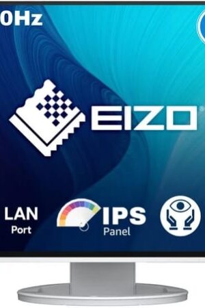 EIZO 61.21 cm (24 inch) WUXGA LED Backlit IPS Panel Monitor (EV2495 24.1" USB-C Monitor for PC – 1920×1200 IPS, KVM, LAN, 70W PD)  (Adaptive Sync, Response Time: 5 ms, 60 Hz Refresh Rate)