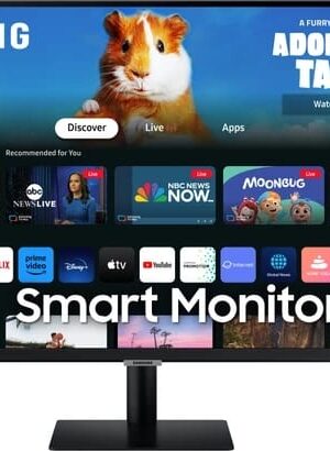 Samsung M5 81.28 cm (32 inch) Full HD VA Panel with Mouse & Keyboard Control, OTT Apps, IoT Hub, Office 365, Workout Tracker, Multiple Ports, Speakers, Remote, Bluetooth Smart Monitor (LS32DM500EWXXL)  (Response Time: 4 ms, 60 Hz Refresh Rate)