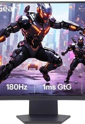 LG ULTRAGEAR 32GS60QC 1000R 81.28 cm (32 inch) Curved Quad HD LED Backlit VA Panel Gaming Monitor ((2560 x 1440), HDR10, 99% sRGB,3000:1, HDMIx2 Display Port, Vesa Certified)  (Frameless, AMD Free Sync, Response Time: 1 ms, 180 Hz Refresh Rate)