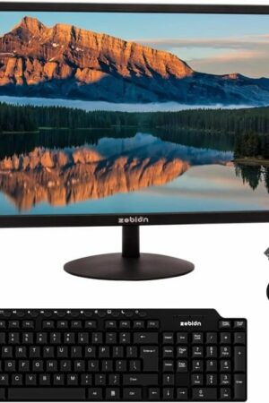 zebion 50.8 cm (20 inch) HD TN Panel Monitor (HDMI & VGA Input, Max Resolution 1600 X 900 and Viking Keyboard & Mouse Combo)  (Response Time: 5 ms, 60 Hz Refresh Rate)